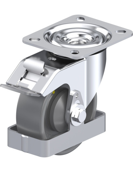 Antistatinis pasukamas ratukas su stabdžiais L-PO