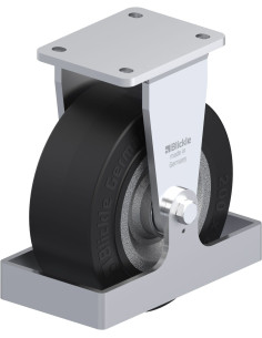 BO-SE 202K-FS fiksuotas ratukas dengtas guma