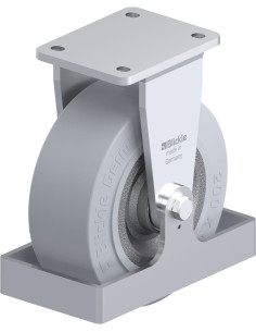 BO-SE 202K-SG-FS fiksuotas ratukas dengtas guma