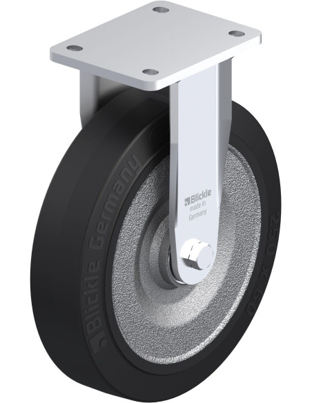 BO-SE 250K fiksuotas ratukas dengtas guma