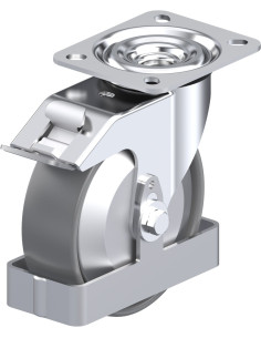 L-PO 125G-FI-ELS-FA-FS antistatinis ratukas su stabdžiais