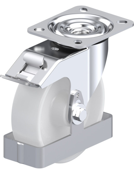 L-PO 125R-FI-FS sintetinis ratukas su stabdžiais