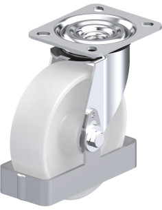 L-PO 125R-FS sintetinis pasukamas ratukas 125 mm