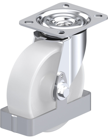 L-PO 125R-FS sintetinis pasukamas ratukas 125 mm