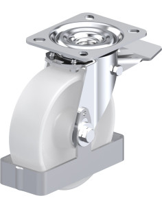 L-PO 125R-ST-FS pasukamas ratukas su stabdžiais 125 mm