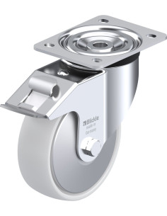 L-PO 150R-FI-FA - Sintetinis pasukamas ratukas su stabdžiais