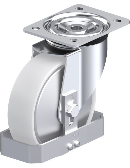 L-PO 160G-FA-FS sintetinis pasukamas ratukas 160 mm