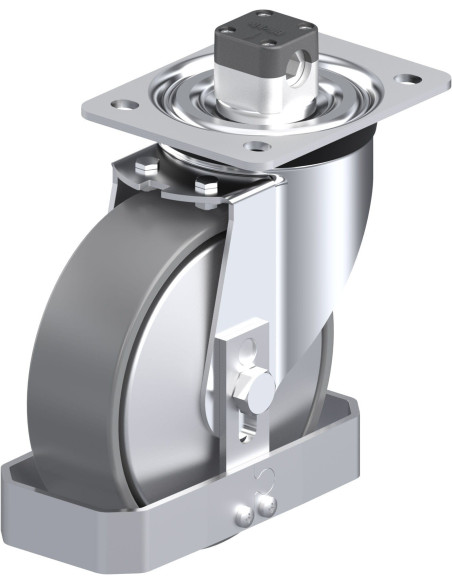 Antistatinis pasukamas ratukas su stabdžiais L-PO