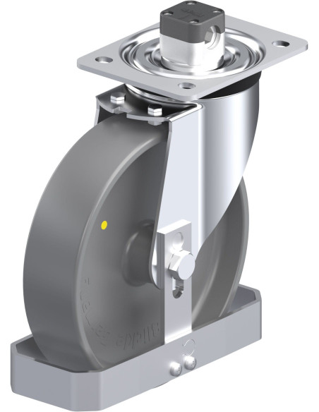 L-PO 200G-CS11-ELS-FS antistatinis ratukas su stabdžiais