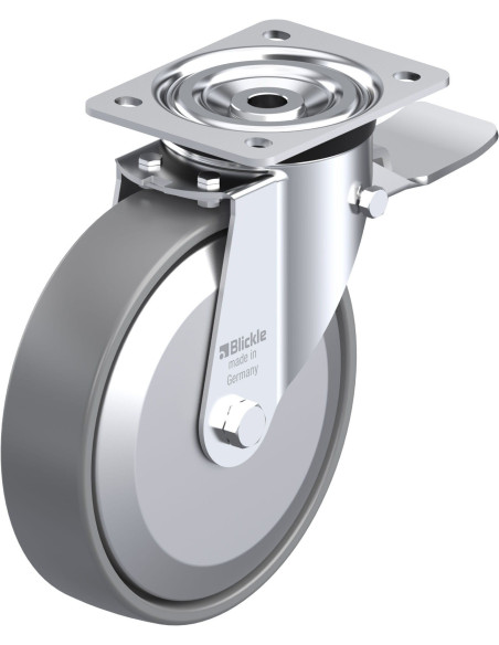 Antistatinis pasukamas ratukas su stabdžiais L-PO