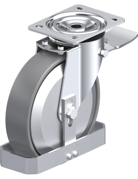 Antistatinis pasukamas ratukas su stabdžiais L-PO