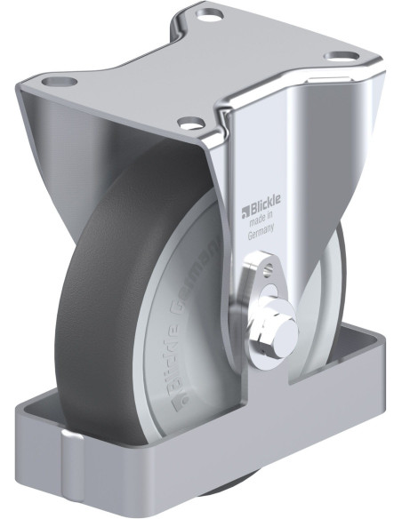 B-PATH 125KF-FS poliuretano ratukas, fiksuotas, 125 mm