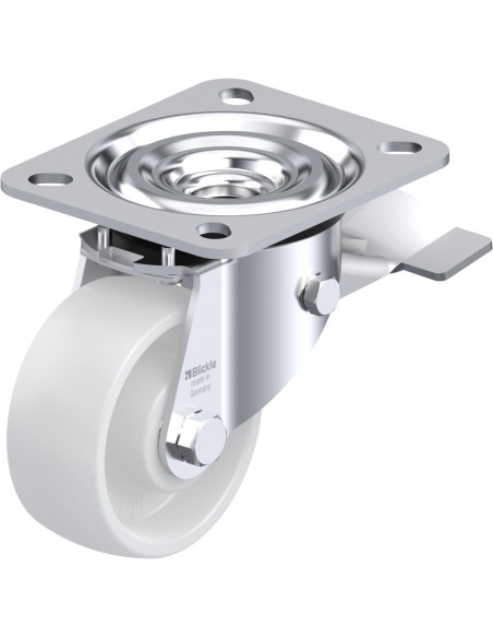 L-PO 75R-ST pasukamas ratukas su stabdžiais, 75 mm