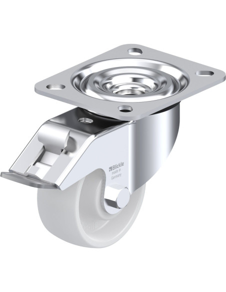 L-PO 75XR-FI pasukamas ratukas su stabdžiais, 75 mm