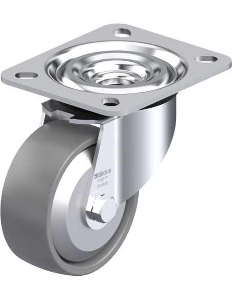 Antistatinis pasukamas ratukas L-PO 80G-ELS-FA, 80 mm