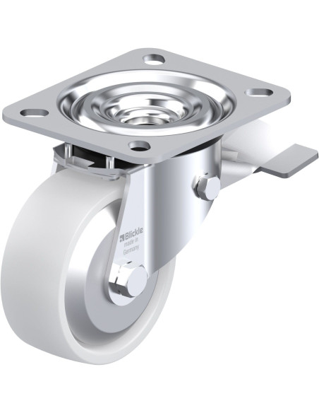 L-PO 80KA-ST-FA pasukamas ratukas su stabdžiais, 80 mm