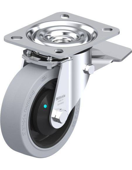 L-POEV 100KAD-ST-SG pasukamas ratukas su stabdžiais, 100 mm