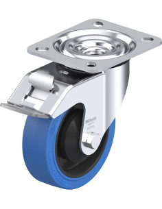 L-POEV 100KA-FI-SB - Pasukamas ratukas su stabdžiais, 100 mm