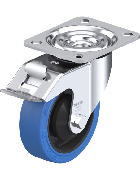 L-POEV 100KA-FI-SB - Pasukamas ratukas su stabdžiais, 100 mm