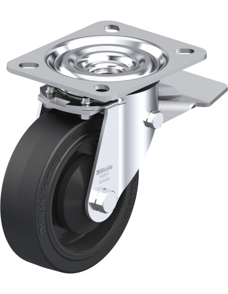 L-POEV 100KA-ST - 100 mm pasukamas ratukas su stabdžiais