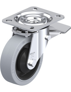 L-POEV 100KA-ST-SG - Pasukamas ratukas su stabdžiais, 100 mm