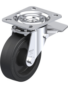 L-POEV 100R-ST pasukamas ratukas su stabdžiais, 100 mm