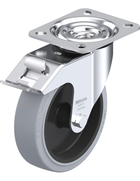 L-POEV 125G-FI-SG - 125 mm pasukamas ratukas su stabdžiais