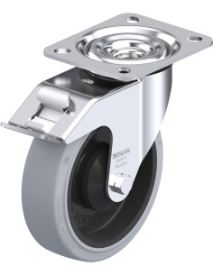 L-POEV 125KA-FI-SG - Pasukamas ratukas su stabdžiais, 125 mm