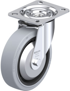 L-POEV 125KA-SG-FA - Pasukamas ratukas su guma, 125 mm