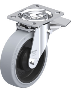 L-POEV 125KA-ST-SG pasukamas ratukas su stabdžiais, 125 mm