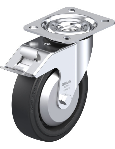 L-POEV 125XR-FI-FA - pasukamas ratukas su stabdžiais, 125 mm