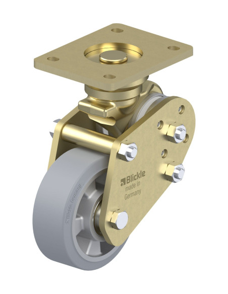 BPFE-ALEV 127K-SG spyruoklinis fiksuotas ratukas dengtas