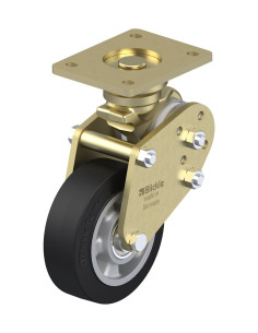 BPFE-ALEV 150K spyruoklinis fiksuotas ratukas su guma