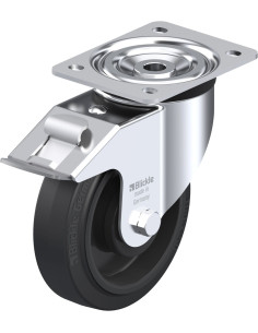 L-POEV 160KA-FI pasukamas ratukas su stabdžiais, 160 mm