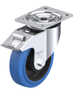 L-POEV 160KA-FI-SB - Pasukamas ratukas su stabdžiais, 160 mm