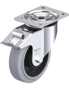 L-POEV 160KA-FI-SG - Pasukamas ratukas su stabdžiais, 160 mm