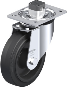 L-POEV 160R-CS11 - Pasukamas ratukas su stabdžiais, 160 mm