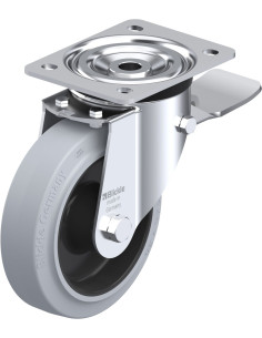 L-POEV 160R-ST-SG pasukamas ratukas su stabdžiais, 160 mm