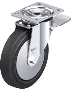 L-POEV 200KA-ST-FA pasukamas ratukas su stabdžiais, 200 mm