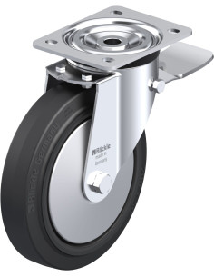 L-POEV 200XR-ST-FA pasukamas ratukas su stabdžiais, 200 mm