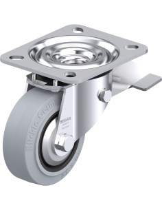 L-POEV 80G-ST-SG-FA pasukamas ratukas su stabdžiais, 80 mm