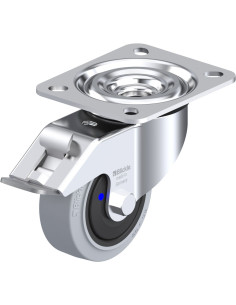 L-POEV 80XKF-FI-SG - pasukamas ratukas su stabdžiais, 80 mm