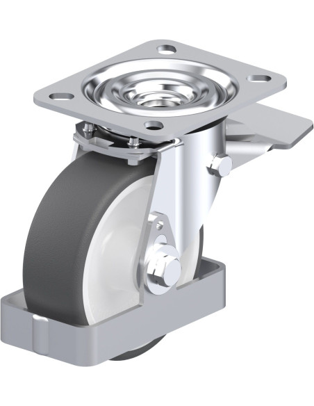 L-POTH 100G-ST-FS poliuretano ratukas su stabdžiais