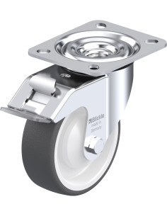 Pasukamas poliuretano ratukas su stabdžiais L-POTH 100KA-FI