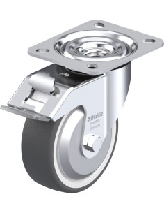 Pasukamas poliuretano ratukas su stabdžiais L-POTH