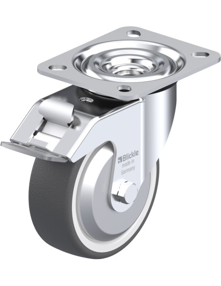 Pasukamas poliuretano ratukas su stabdžiais L-POTH