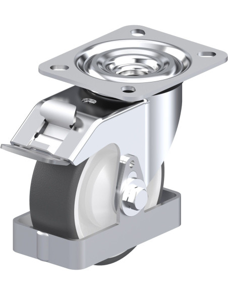 L-POTH 100KA-FI-FS poliuretano ratukas su stabdžiais