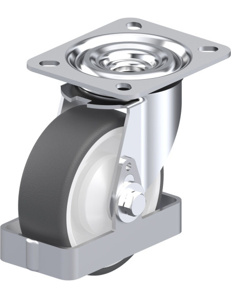 Pasukamas poliuretano ratukas L-POTH 100KA-FS, 100 mm