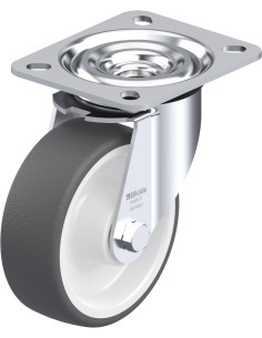 Pasukamas poliuretano ratukas L-POTH 100R, 100 mm