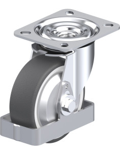 L-POTH 100R-FA-FS poliuretano pasukamas ratukas 100 mm